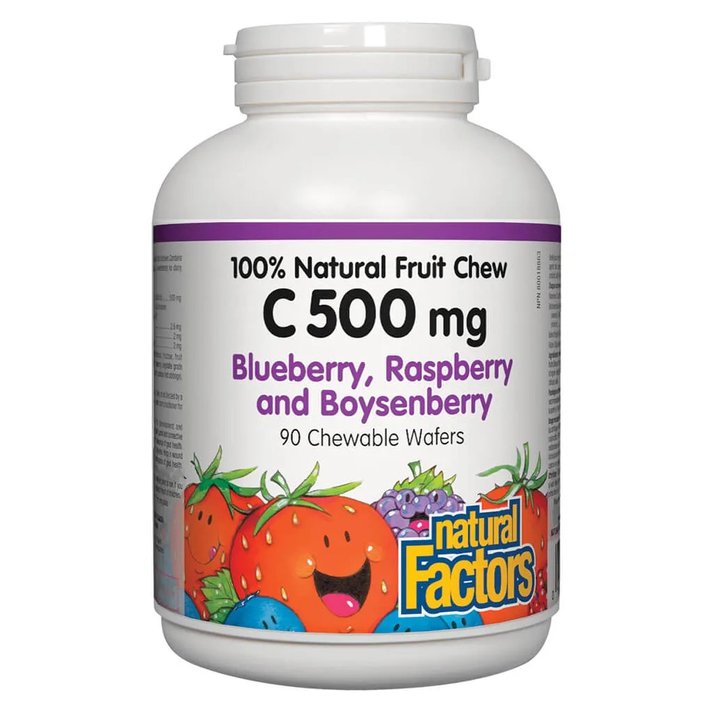 100% Natural Fruit Chew Vitamin C 500 mg