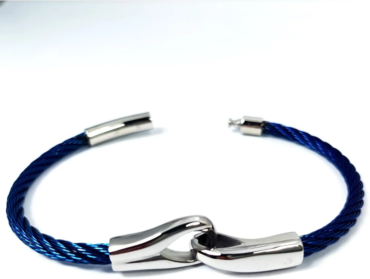14K Gold Bracelets for Men Gold Plated Bracelets for Men Stainless Steel Bracelets Charm Cable Twist Bracelet for Men Buckle Bangle Bracelet for Men Gift for Men