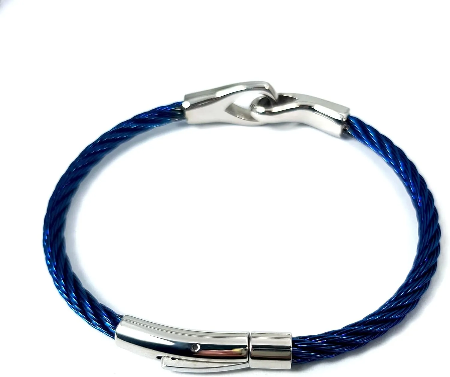 14K Gold Bracelets for Men Gold Plated Bracelets for Men Stainless Steel Bracelets Charm Cable Twist Bracelet for Men Buckle Bangle Bracelet for Men Gift for Men