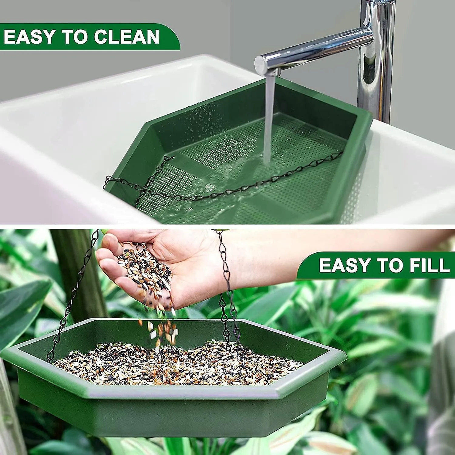 2 in 1 Bird Feeder & Bath