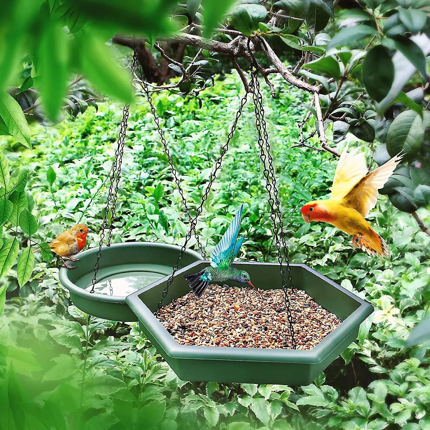 2 in 1 Bird Feeder & Bath