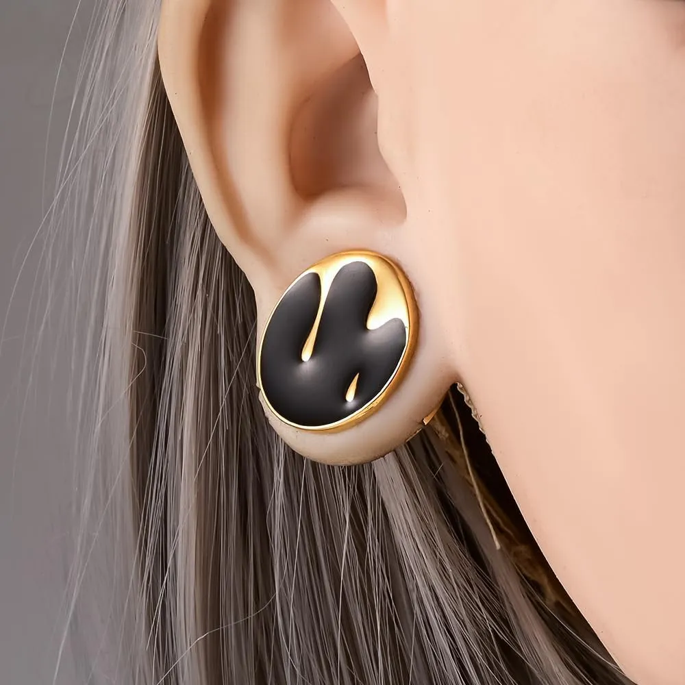 2PCS Water Drops Screw Ear Gauges 316L Stainless Steel Hypoallergenic Earrings Tunnels Plugs Expanders for Stretched Piercing Body Jewelry
