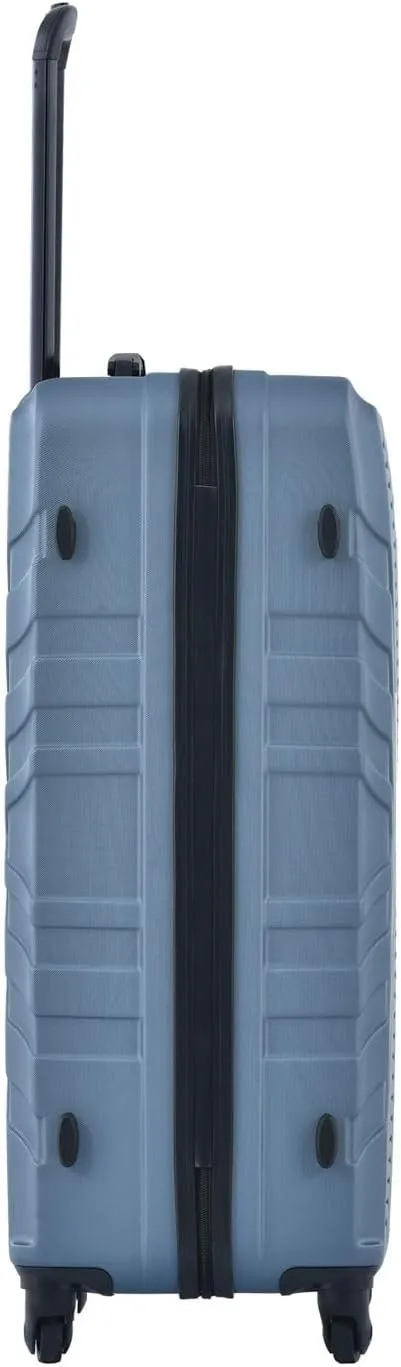 3-Piece Luggage Set - ABS Hard-Shell Suitcases with Spinner Wheels, TSA Lock, and Organized Interior (20"/24"/28"), Blue