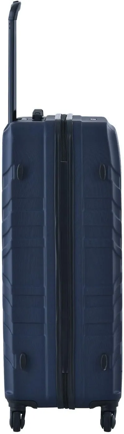 3-Piece Luggage Set - ABS Hard-Shell Suitcases with Spinner Wheels, TSA Lock, and Organized Interior (20"/24"/28"), Navy