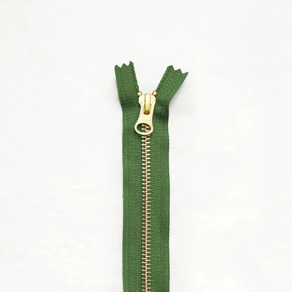 8" Brass Zippers