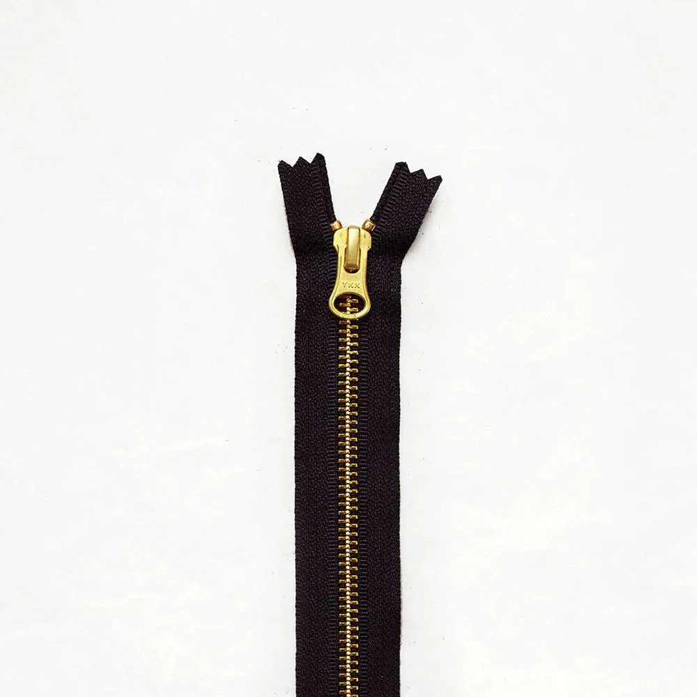 8" Brass Zippers