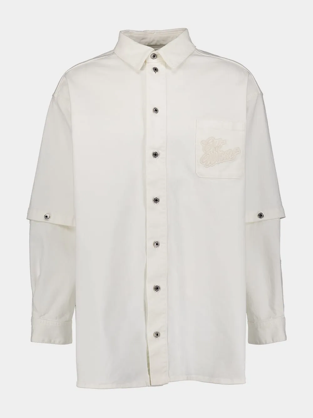 90's Logo Denim Overshirt