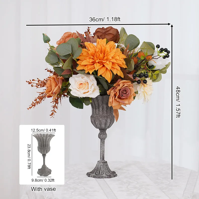 A863617 Autumn Color Series Vase Flower Wedding Banquet Supplies Floral Arrangement