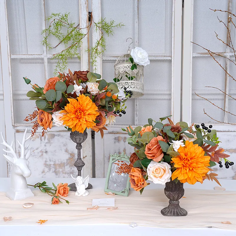 A863617 Autumn Color Series Vase Flower Wedding Banquet Supplies Floral Arrangement