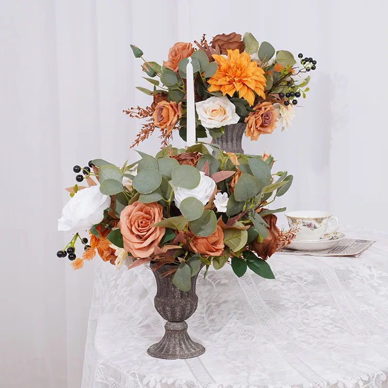 A863617 Autumn Color Series Vase Flower Wedding Banquet Supplies Floral Arrangement