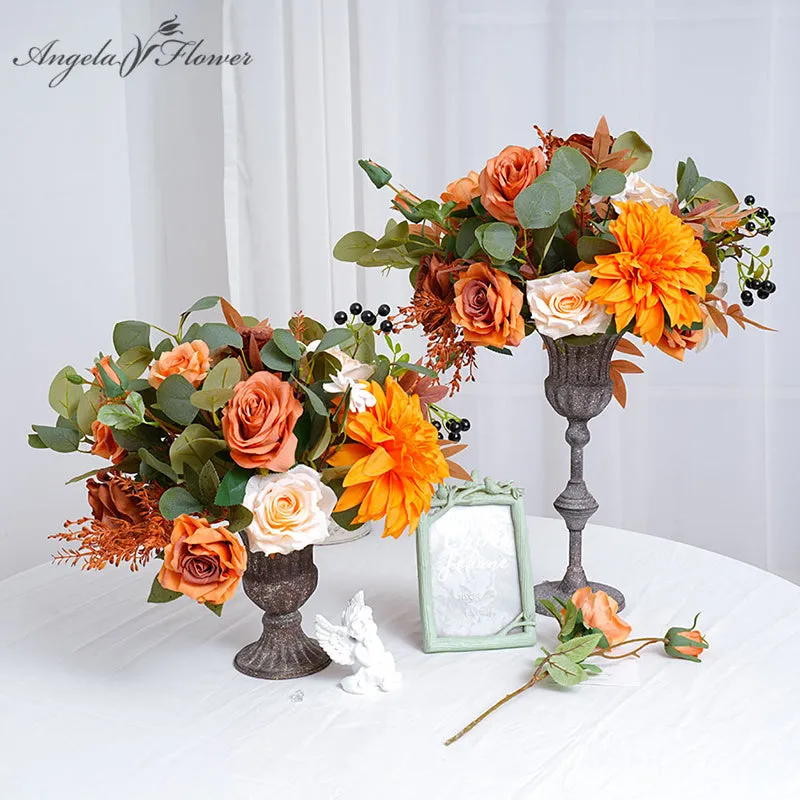 A863617 Autumn Color Series Vase Flower Wedding Banquet Supplies Floral Arrangement