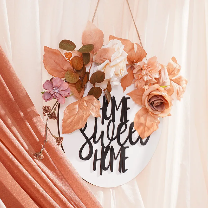 A866418 Coffee White Series Plaque Flower Wedding Floral Arrangement Supplies