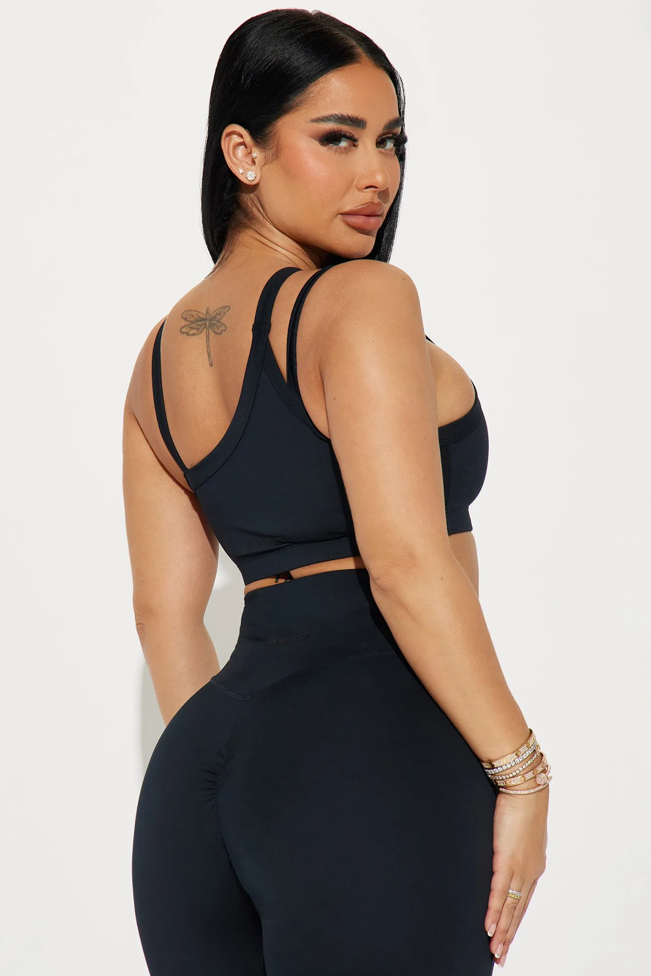Above The Net Elevate Sports Bra - Black