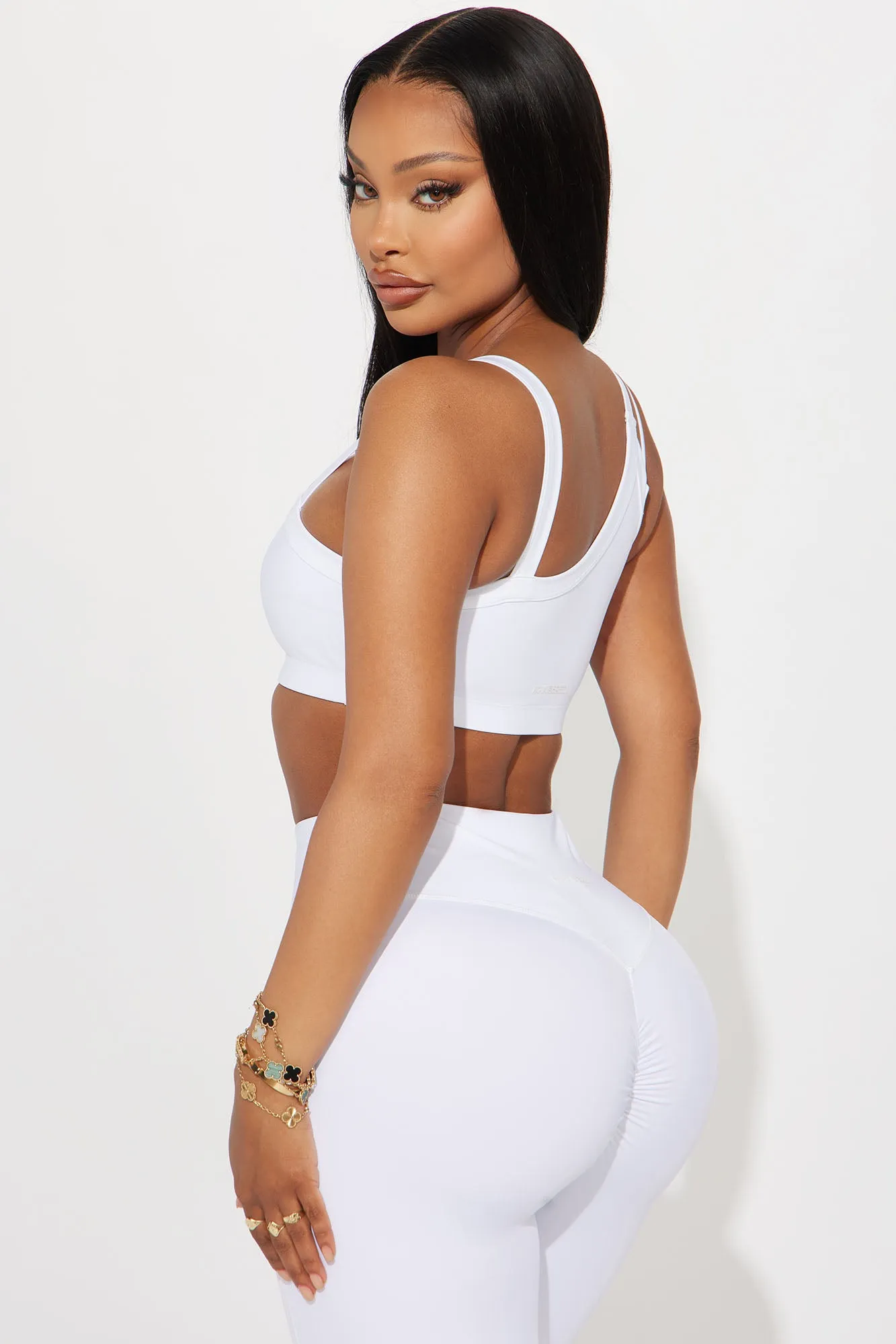 Above The Net Elevate Sports Bra - White