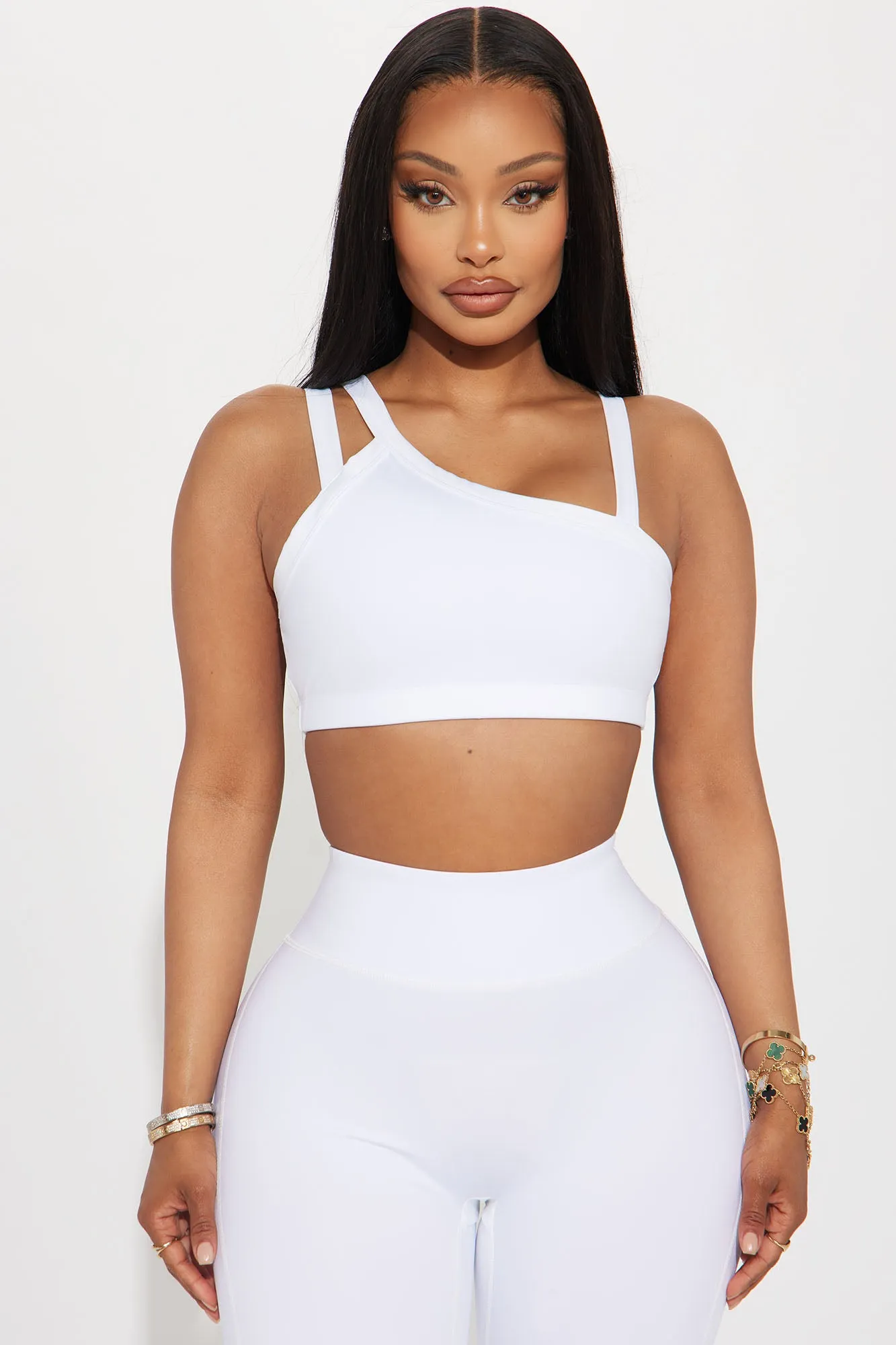Above The Net Elevate Sports Bra - White