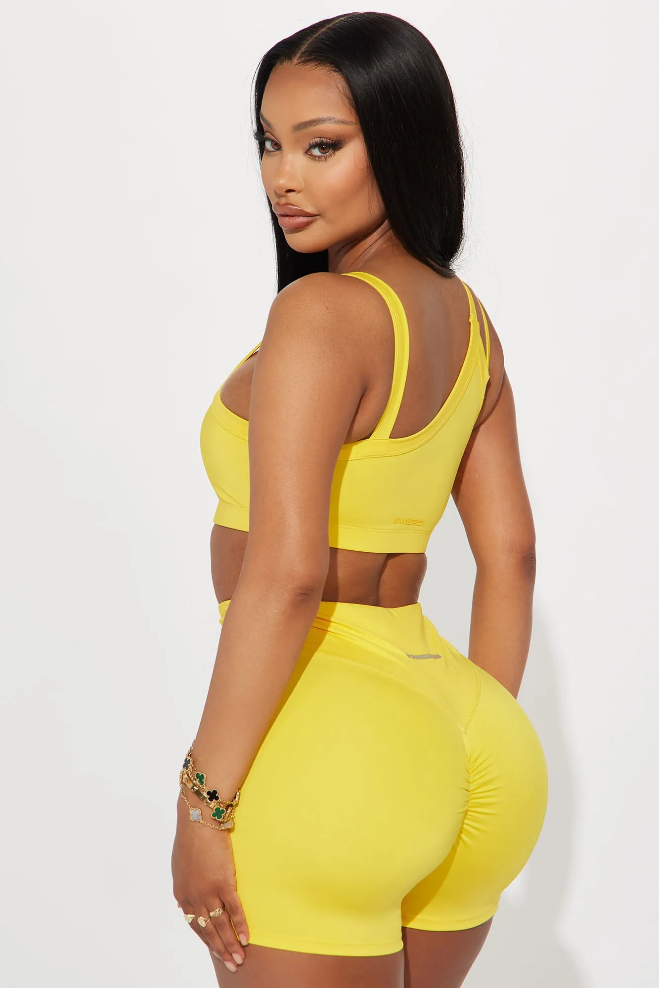 Above The Net Elevate Sports Bra - Yellow