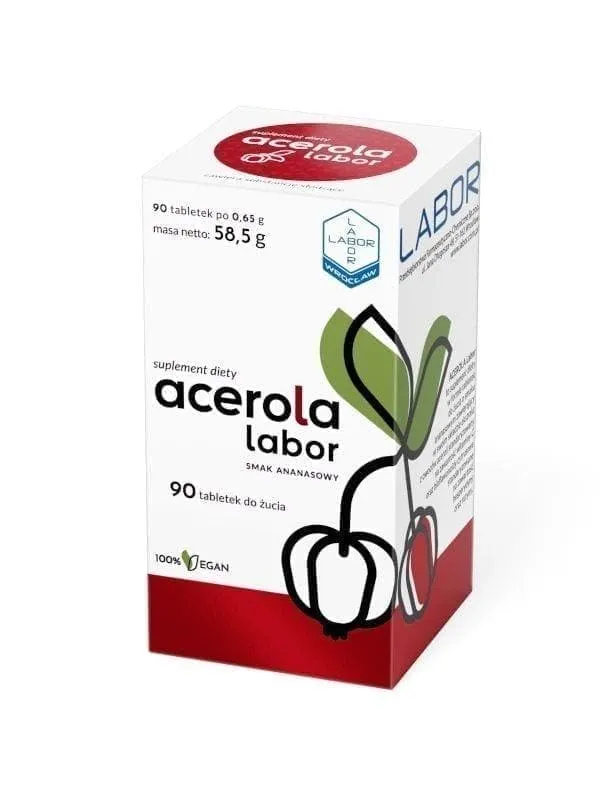 Acerola Labor 90 chewable, hesperidin and rutin