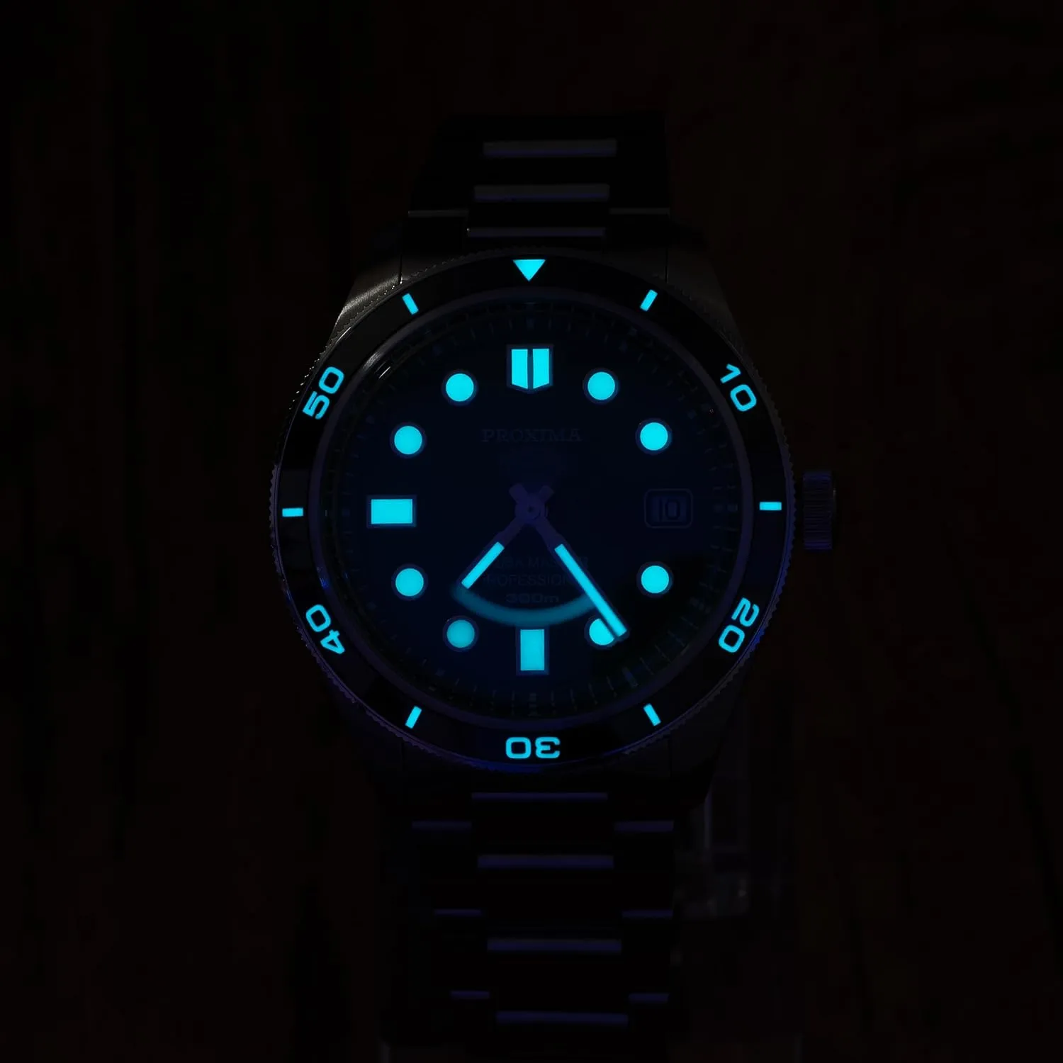 ACHARD AMOY Men Automatic Watch 39mm Luxury Mechanical Wristwatch 20ATM BGW-9 Luminous Sapphire Mirror Ceramic Bezel PT5000