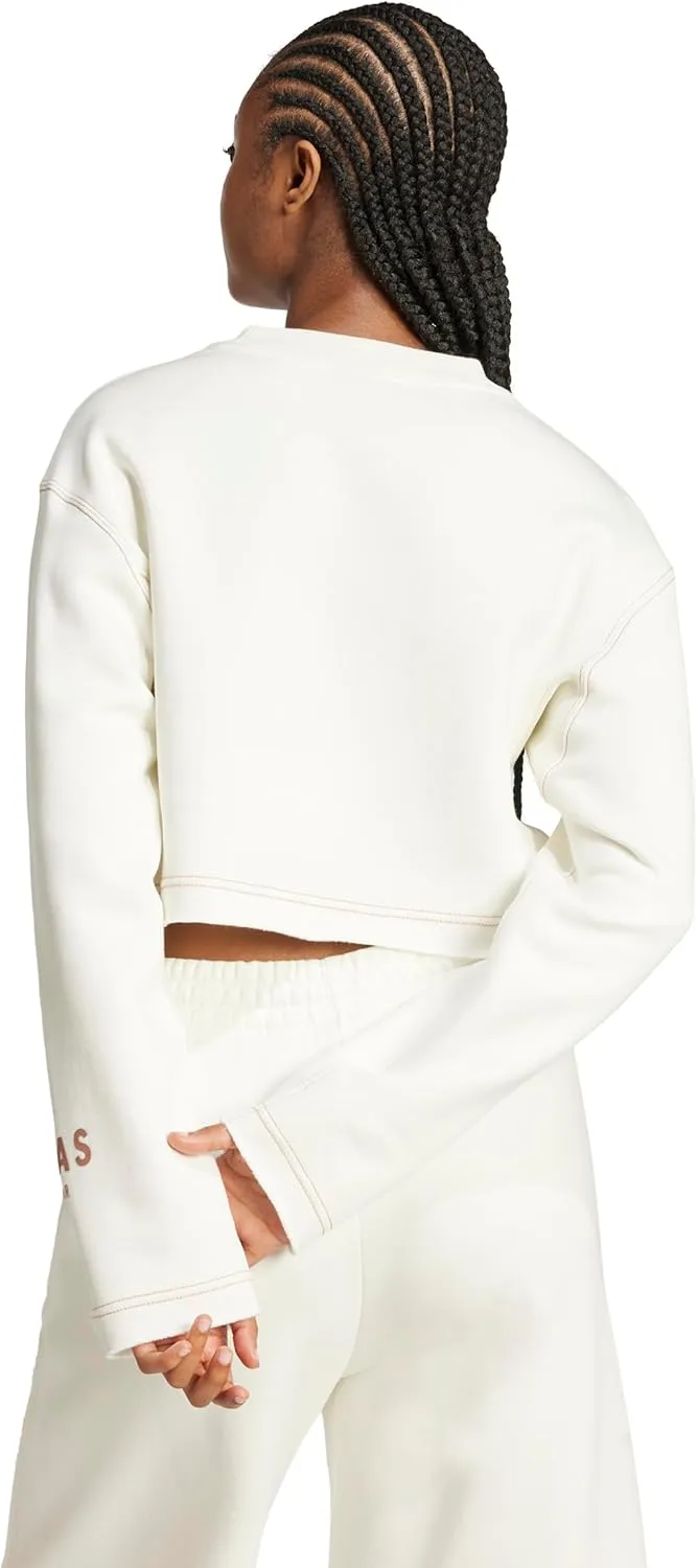 adidas Women's All SZN Cropped Graphic Sweatshirt