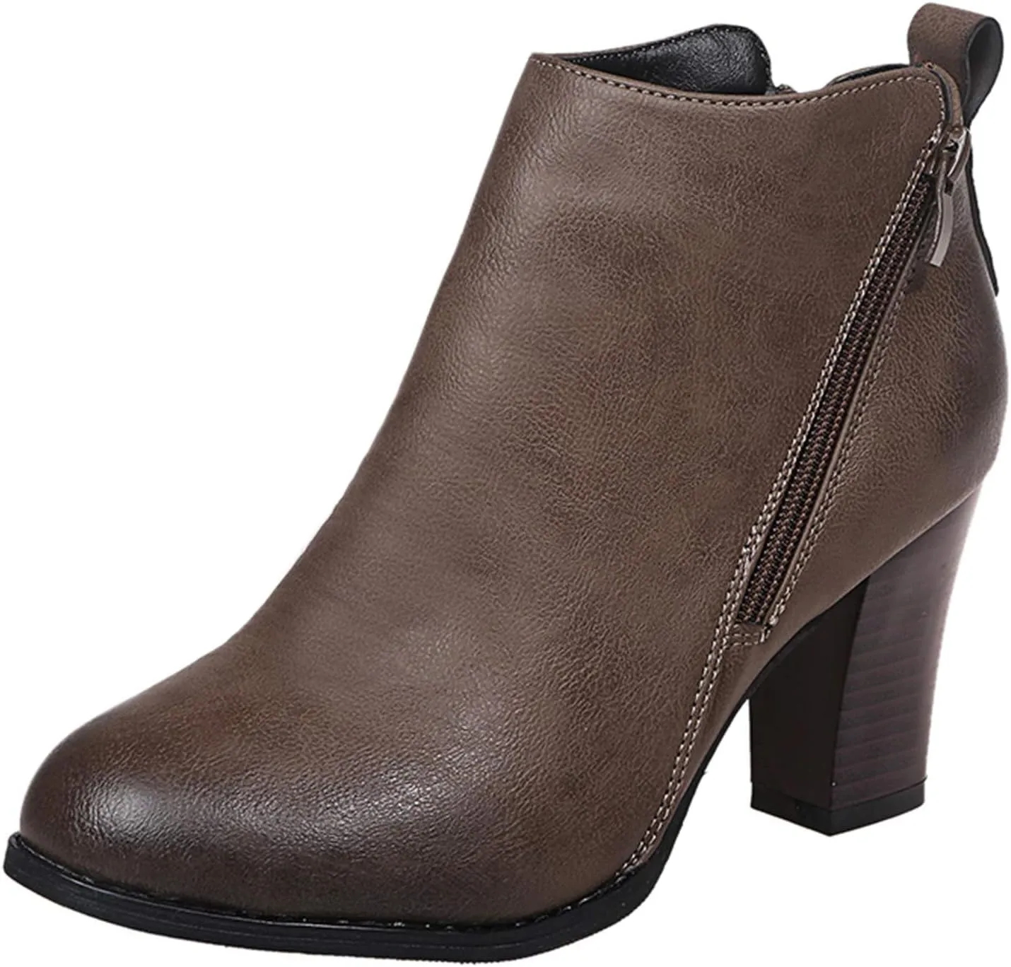 Ankle Boots Womens Black Boots Cute Fall Boots Women's Size 11 Womens Leather Booties and Ankle Boots No Heel Wide Width Booties for Women Low Heel