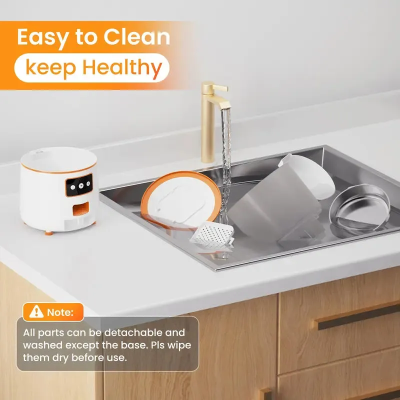 Automatic Cat Feeder, 4L Wifi Pet Feeder with for Remote Feeding, Feeding Bowl for Cats and Dogs, Pet Products