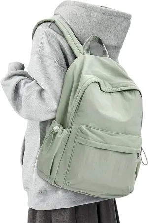 Backpacks For School Teens Girls Boys,Lightweight Casual Daypack College Backpacks,Aesthetic High School Backpack Laptop 14inch,Bookbag For Women Men(Green)