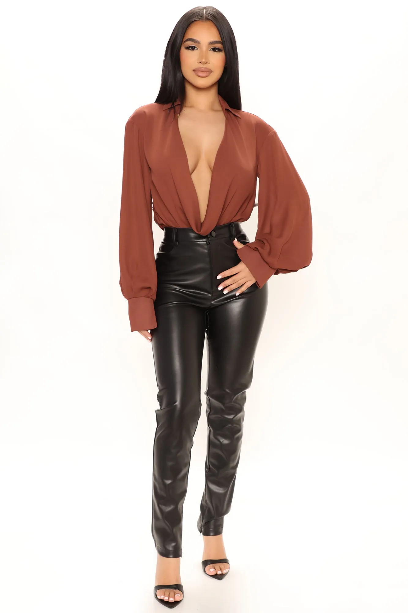 Be Obsessed With Me Bodysuit - Brown