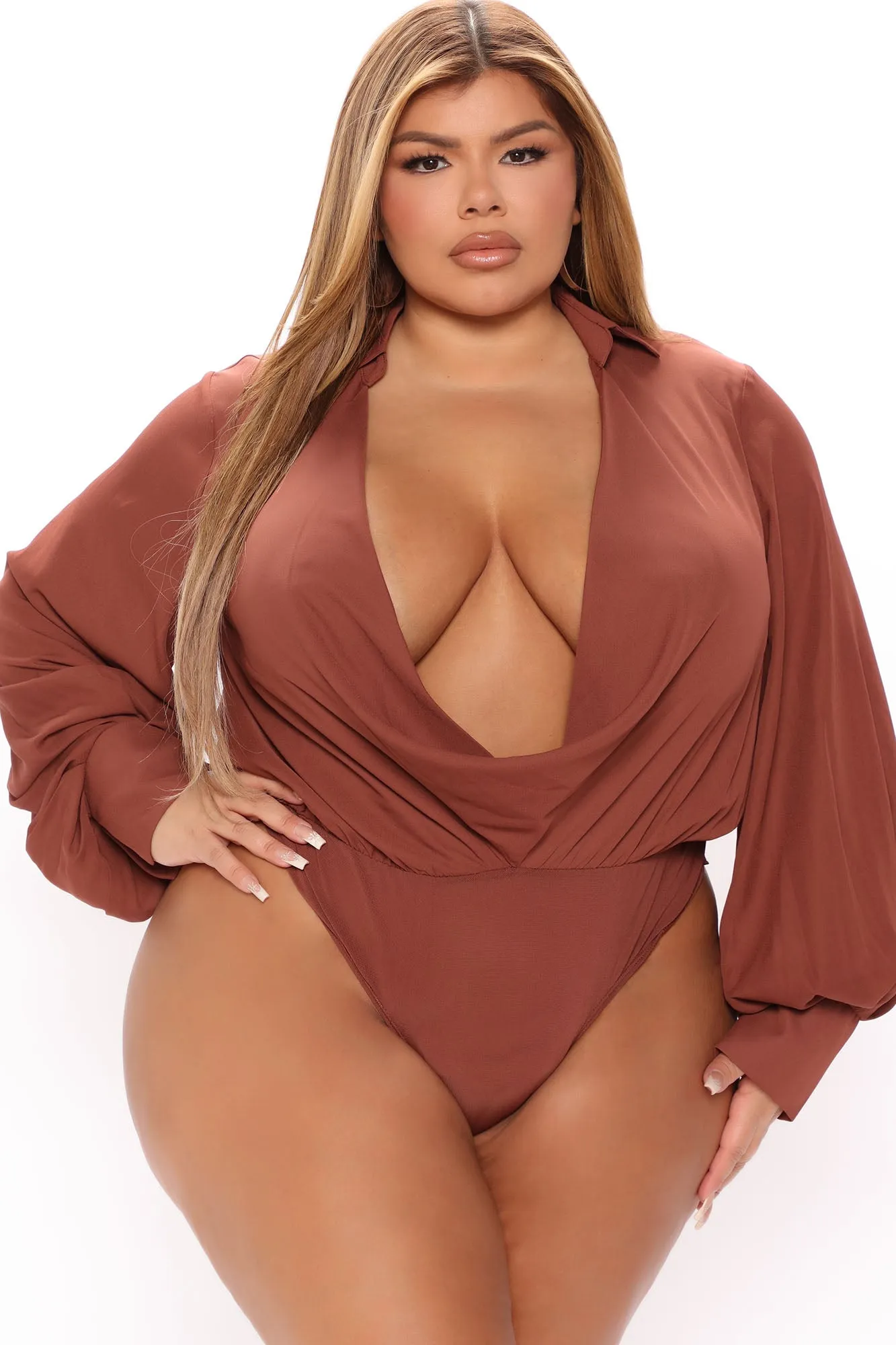 Be Obsessed With Me Bodysuit - Brown