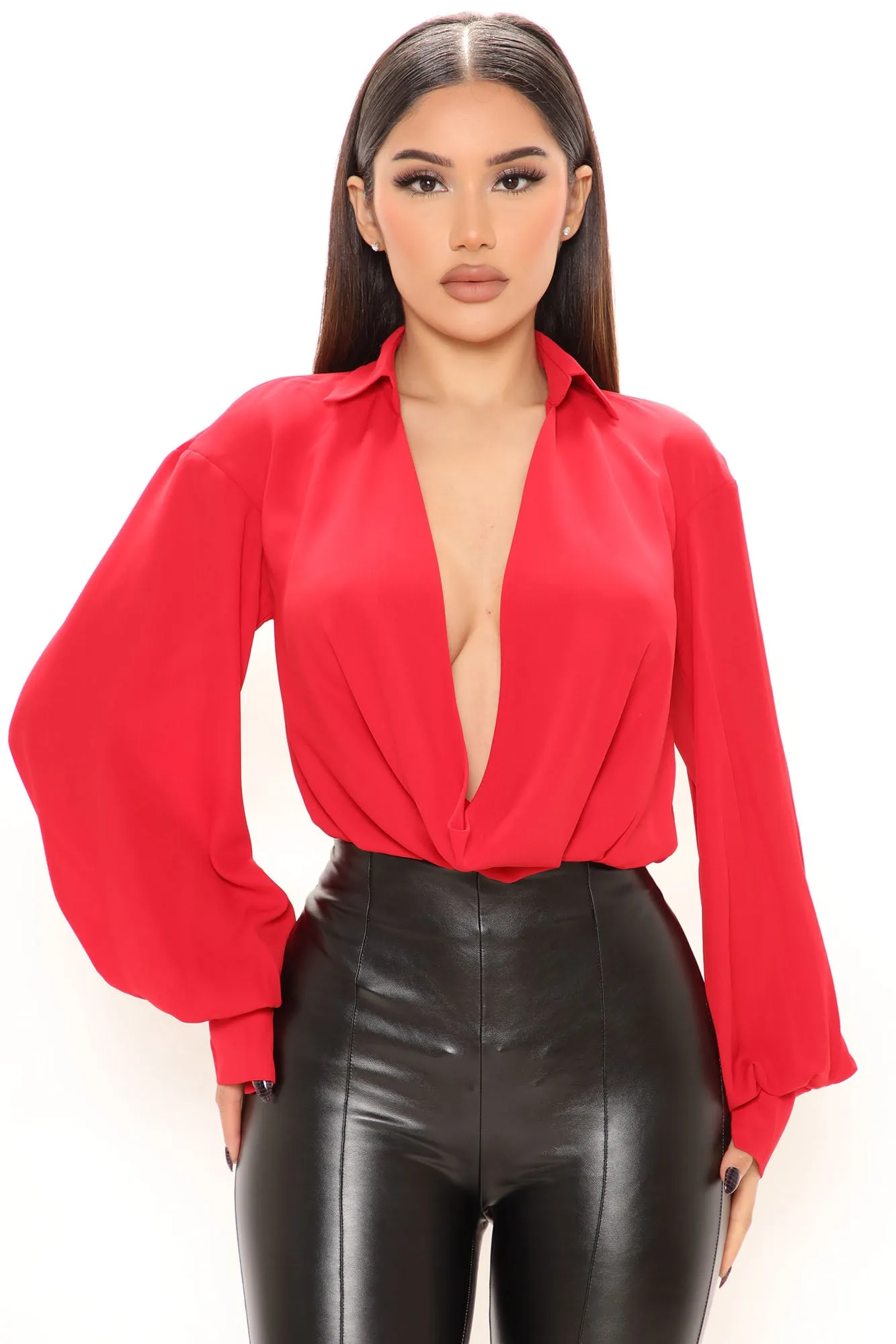 Be Obsessed With Me Bodysuit - Red