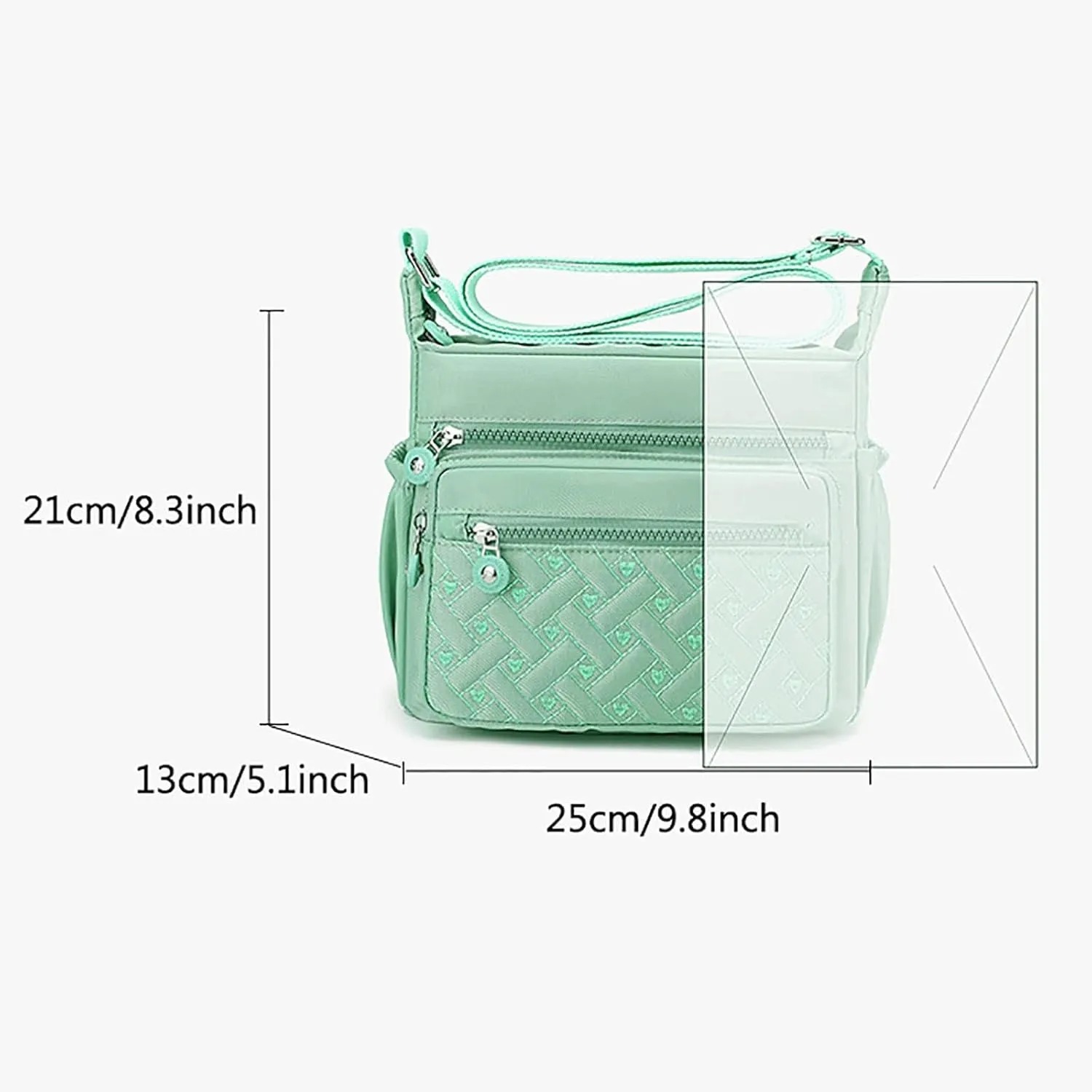 Beach Tote Bag 4 Packet Leather Solid Color Handbags Shoulder Bags Crossbody Hobo Bags Card Purse Work Travel Essential Y