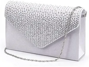 Beach Tote Bag Diamante Evening Clutch Bag Crossbody Bags Shoulder Bag Satin Party Prom Dinner Small Carryall Purse Z