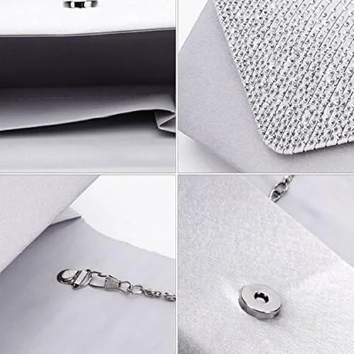Beach Tote Bag Diamante Evening Clutch Bag Crossbody Bags Shoulder Bag Satin Party Prom Dinner Small Carryall Purse Z