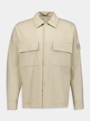 Beige Ghost Piece Overshirt