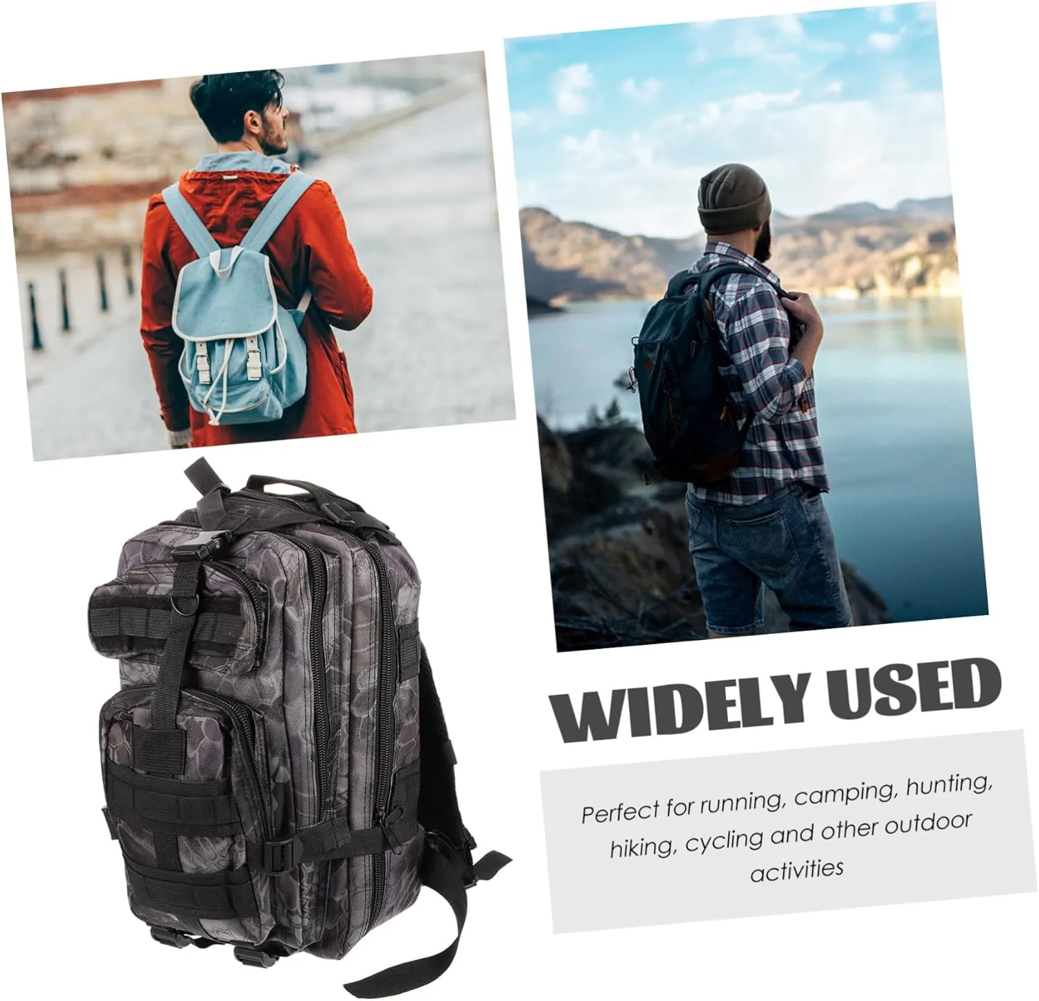 BESPORTBLE Storage Back Bag for Camping Backing Wild Back Back Storage Pouch Back for Outdoor Portable Computer