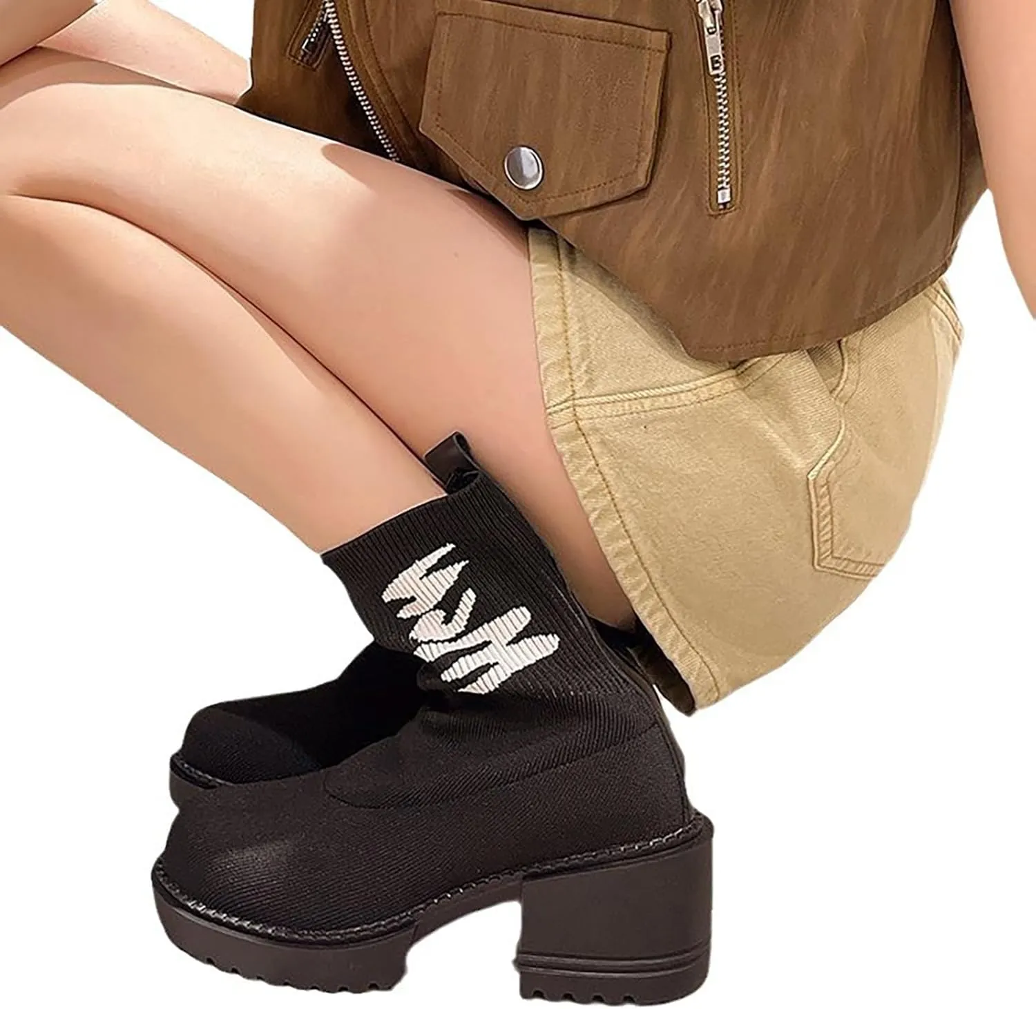 Black Booties Red Ankle Boots for Women Boots Woman Womens Black Winter Boots Combat Boots Womens Black Ankle Booties Military Lace Up Leather Sprained Ankle Boot for Women Small