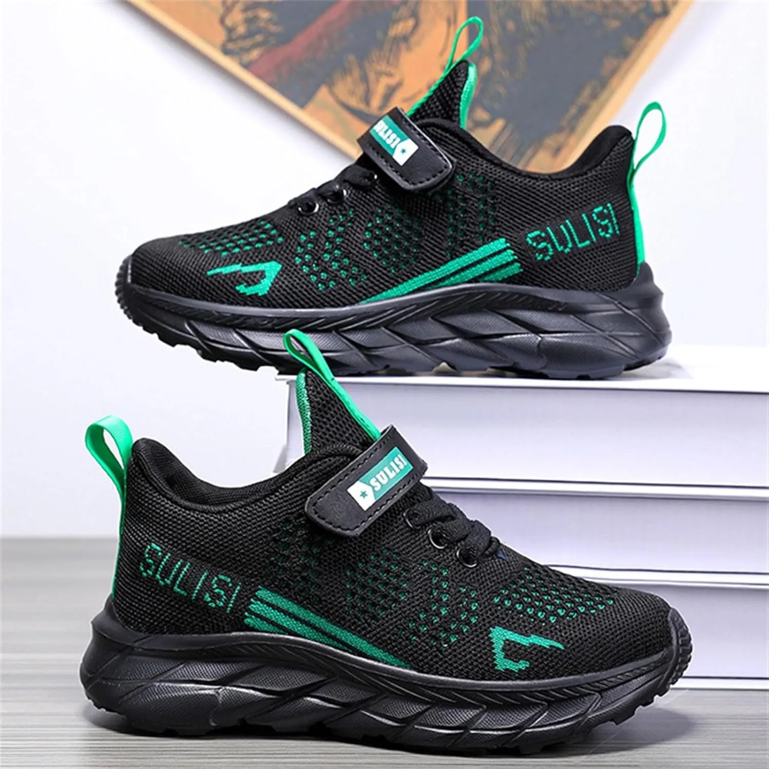 Boys Girls Kids' Sneakers Knitted Mesh Sports Shoes Breathable Lightweight Running Shoes for Kids Athletic Casual Sneakers