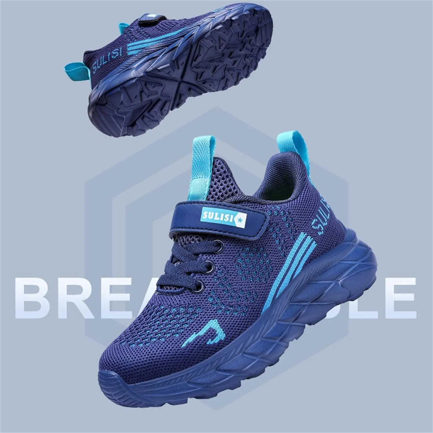 Boys Girls Kids' Sneakers Knitted Mesh Sports Shoes Breathable Lightweight Running Shoes for Kids Athletic Casual Sneakers