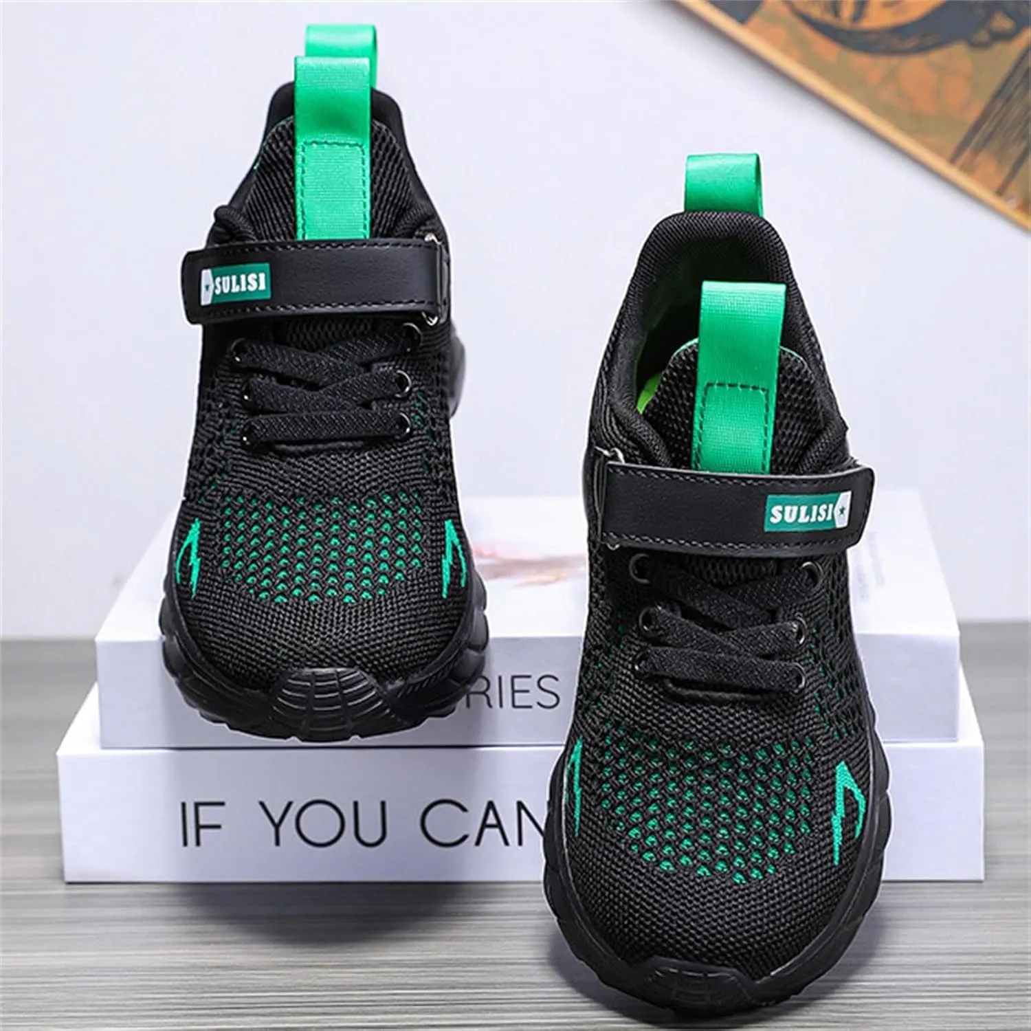 Boys Girls Kids' Sneakers Knitted Mesh Sports Shoes Breathable Lightweight Running Shoes for Kids Athletic Casual Sneakers