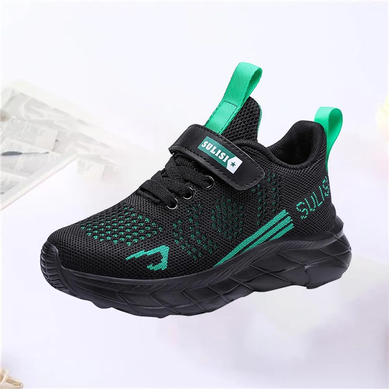 Boys Girls Kids' Sneakers Knitted Mesh Sports Shoes Breathable Lightweight Running Shoes for Kids Athletic Casual Sneakers
