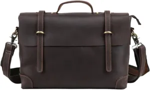Business Handbags Briefcases Mens Carrying Cases Genuine Leather Laptop Bags Messenger Shoulder Bags