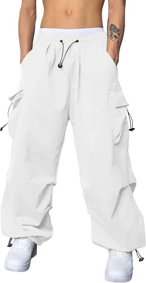 Cargo Pant Men Stretch Casual Joggers Drawstring Elastic Waist Cargo Work Pant with Multiple Pockets
