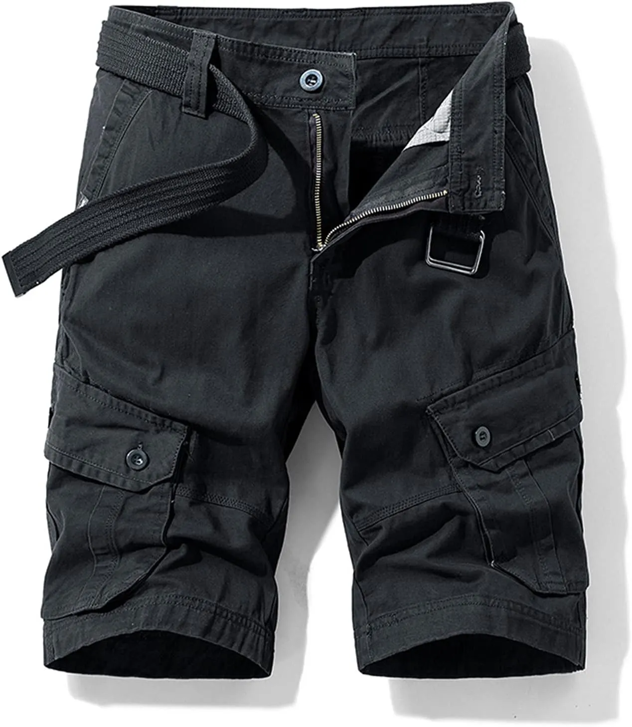 Cargo Work Shorts for Men Rip Stop Twill Military Tactical Shorts Casual Fishing Hiking Shorts with Multi Pockets