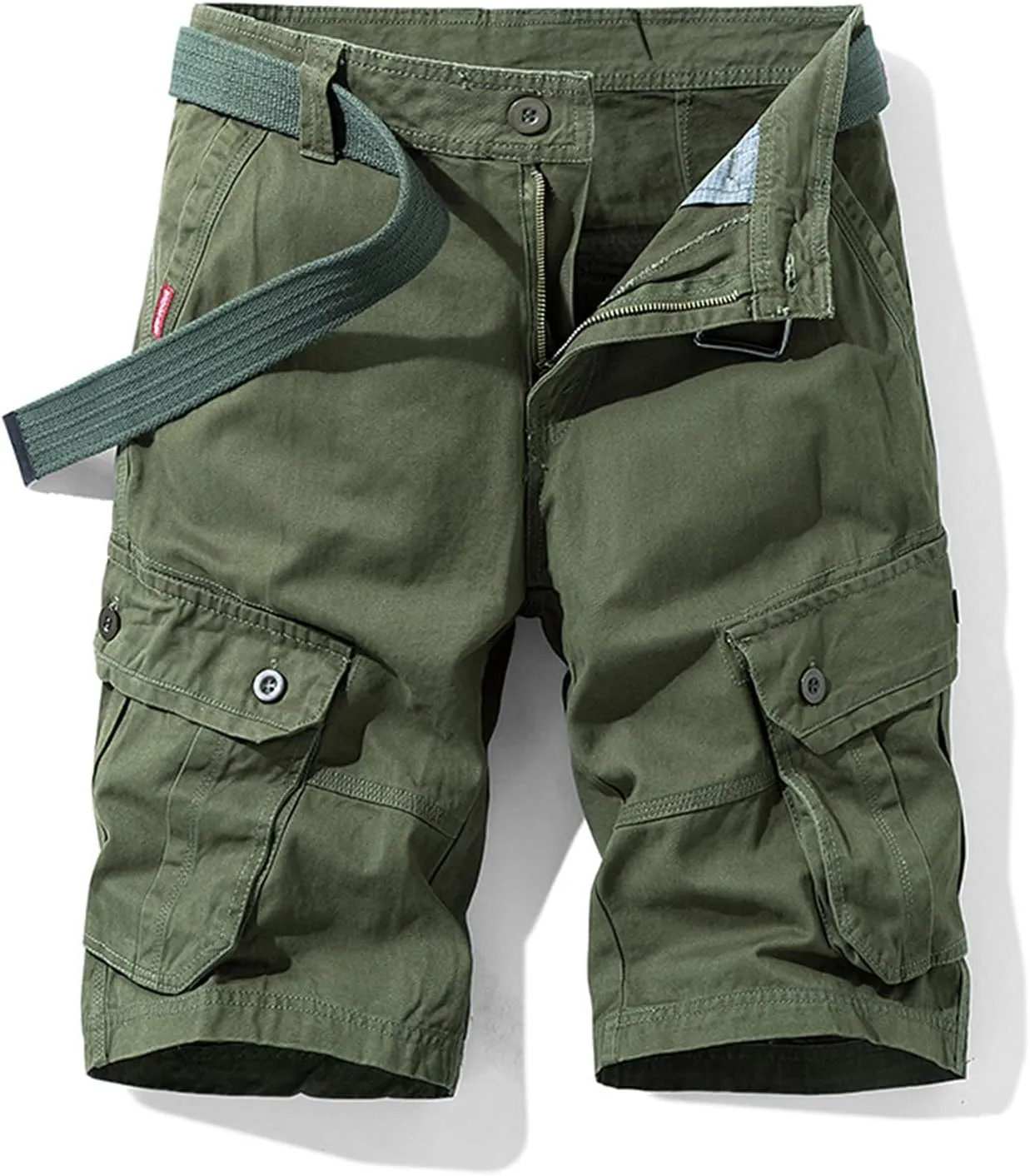 Cargo Work Shorts for Men Rip Stop Twill Military Tactical Shorts Casual Fishing Hiking Shorts with Multi Pockets