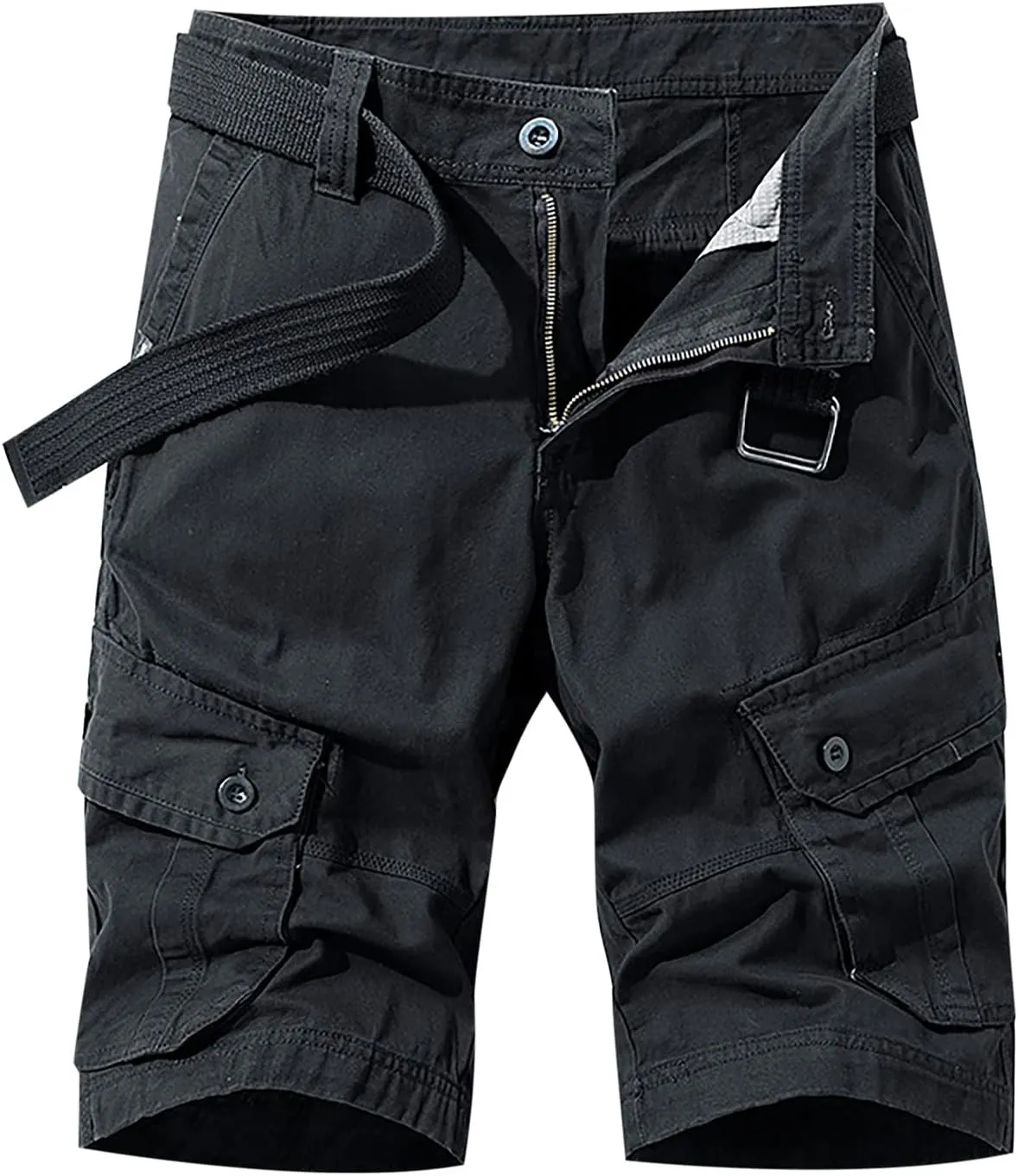 Cargo Work Shorts for Men Rip Stop Twill Military Tactical Shorts Casual Fishing Hiking Shorts with Multi Pockets