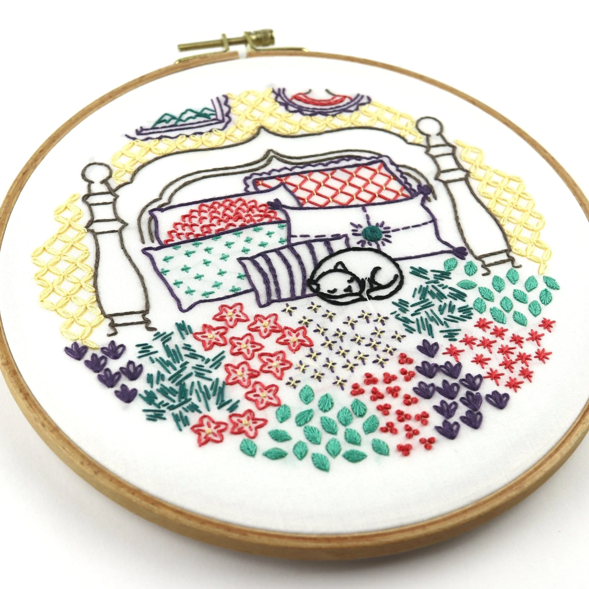 Catnap Printed Fabric Pattern