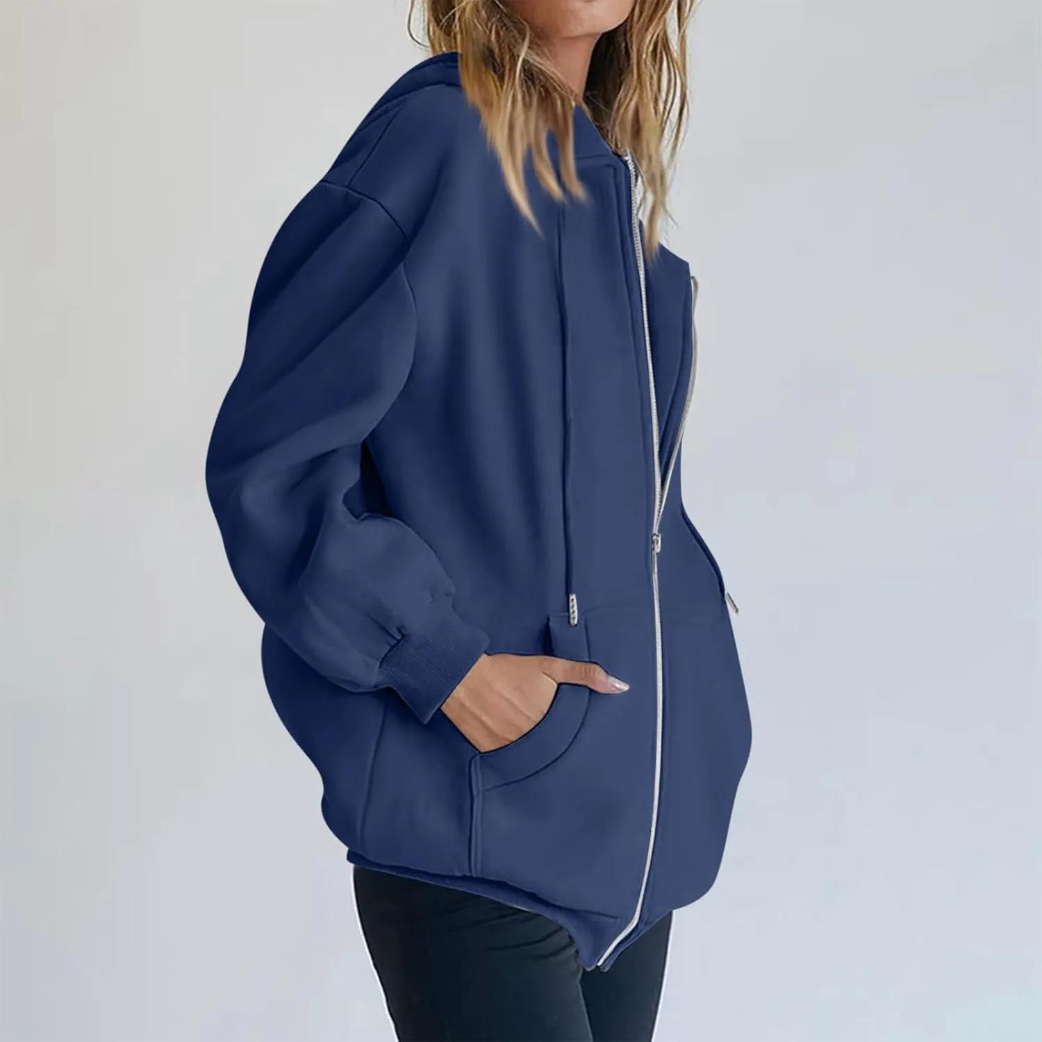 Cdiecer Hoodies For Women Zip Up Sweatshirt Trendy Y2k Hoodie Light Weight Jackets Casual Sport Sweaters With Pockets