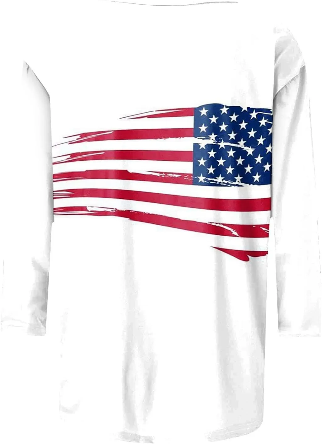 COTECRAM Womens Casual 3/4 Lenght Sleeve Tops Trendy Loose Shirts Crewneck Printed Cute Blouse Graphic Tees Tunics