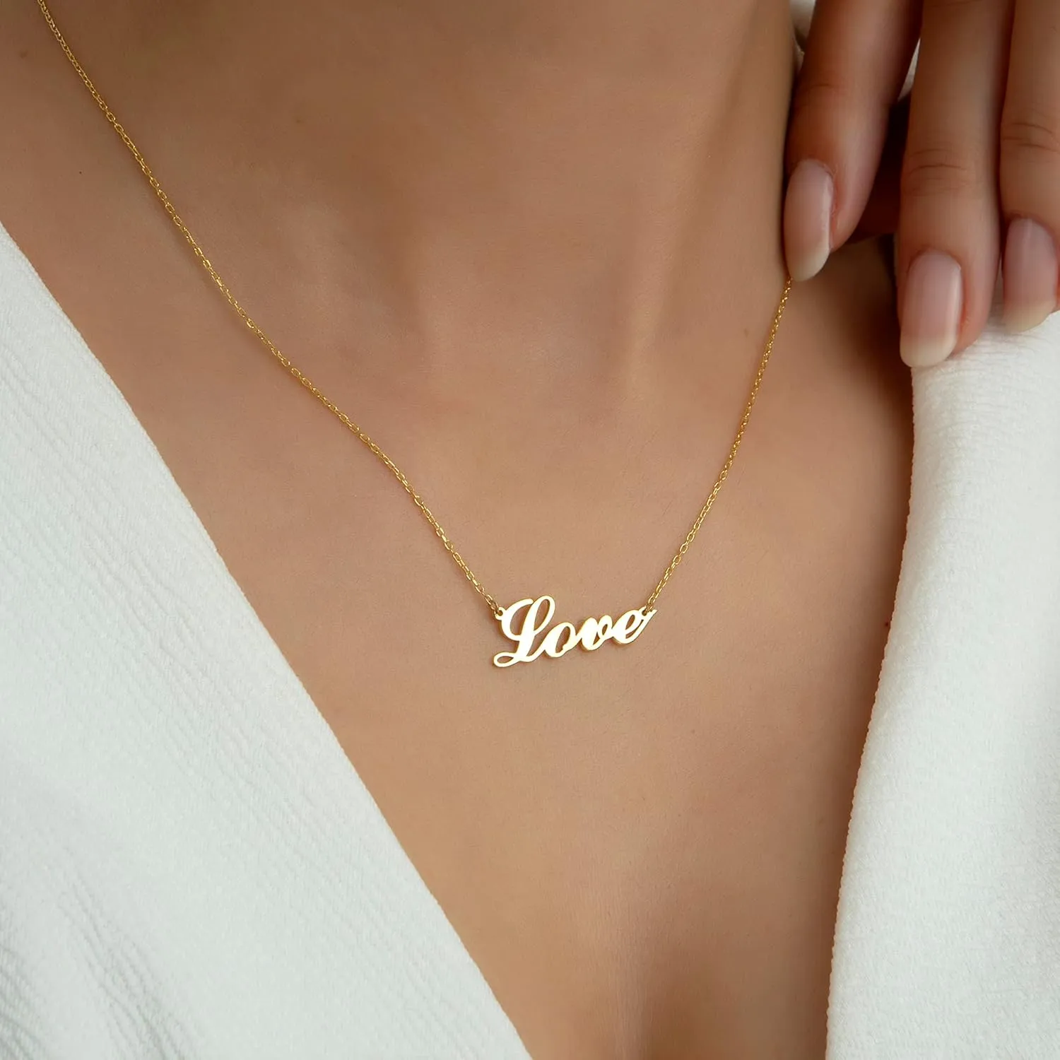 Custom Name Necklace for Women, Personalized 925 Sterling Silver Necklace in Rose, Gold, or Silver with 8 Font Choices - Unique Gift Jewelry (CUSTOM)