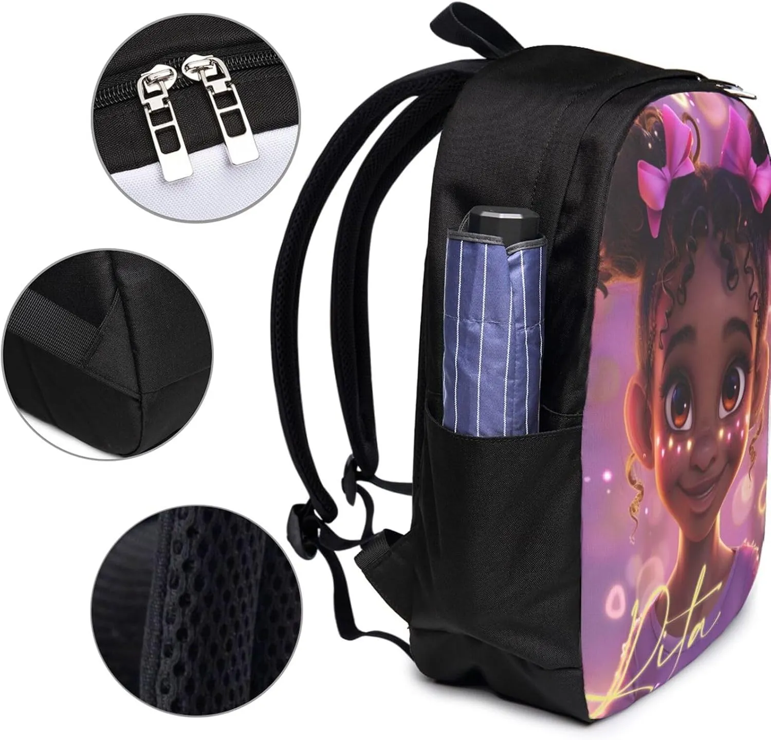 Customized Backpack for Girls Personalized Girls Backpack with Name Back to School Supplies BackPack for Women School Bookbag Backpack for School Laptop Backpack for Students Travel Backpack 17 Inch