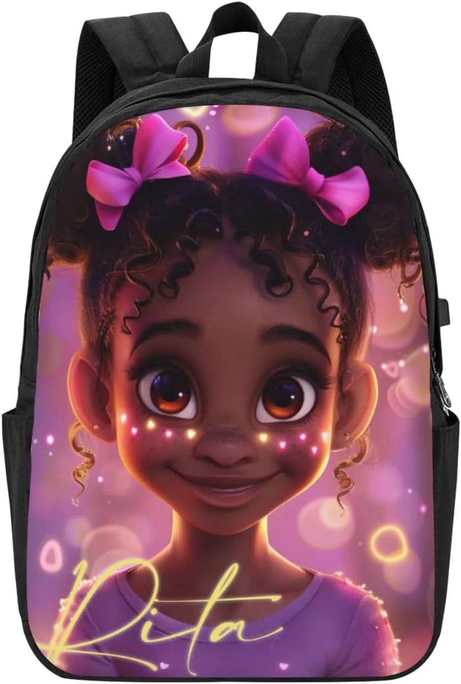 Customized Backpack for Girls Personalized Girls Backpack with Name Back to School Supplies BackPack for Women School Bookbag Backpack for School Laptop Backpack for Students Travel Backpack 17 Inch